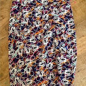 Lularoe Cassie Mickey Mouse pencil skirt